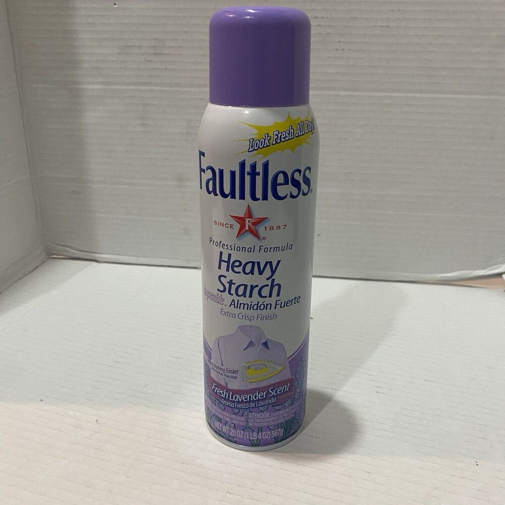 Faultless Heavy Starch Ironing Spray Starch 20oz Extra Crisp Hard To Find, New